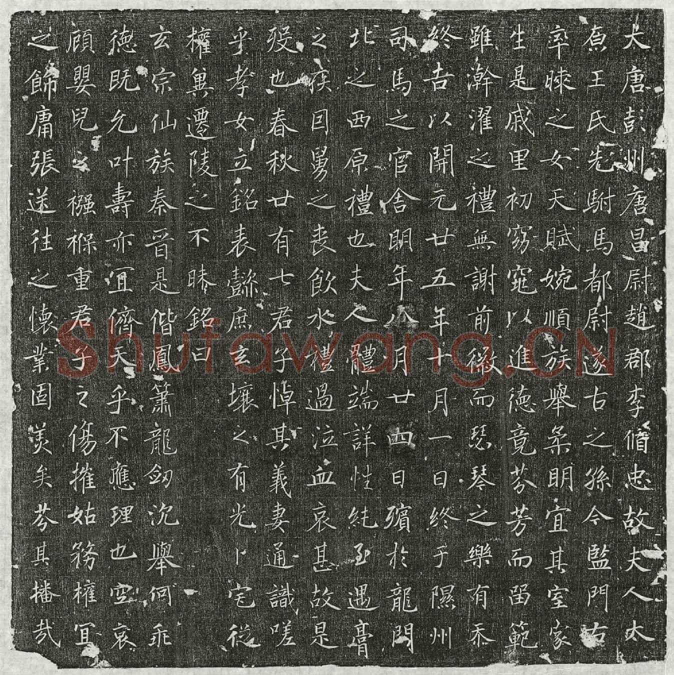 唐李循忠妻王氏墓誌