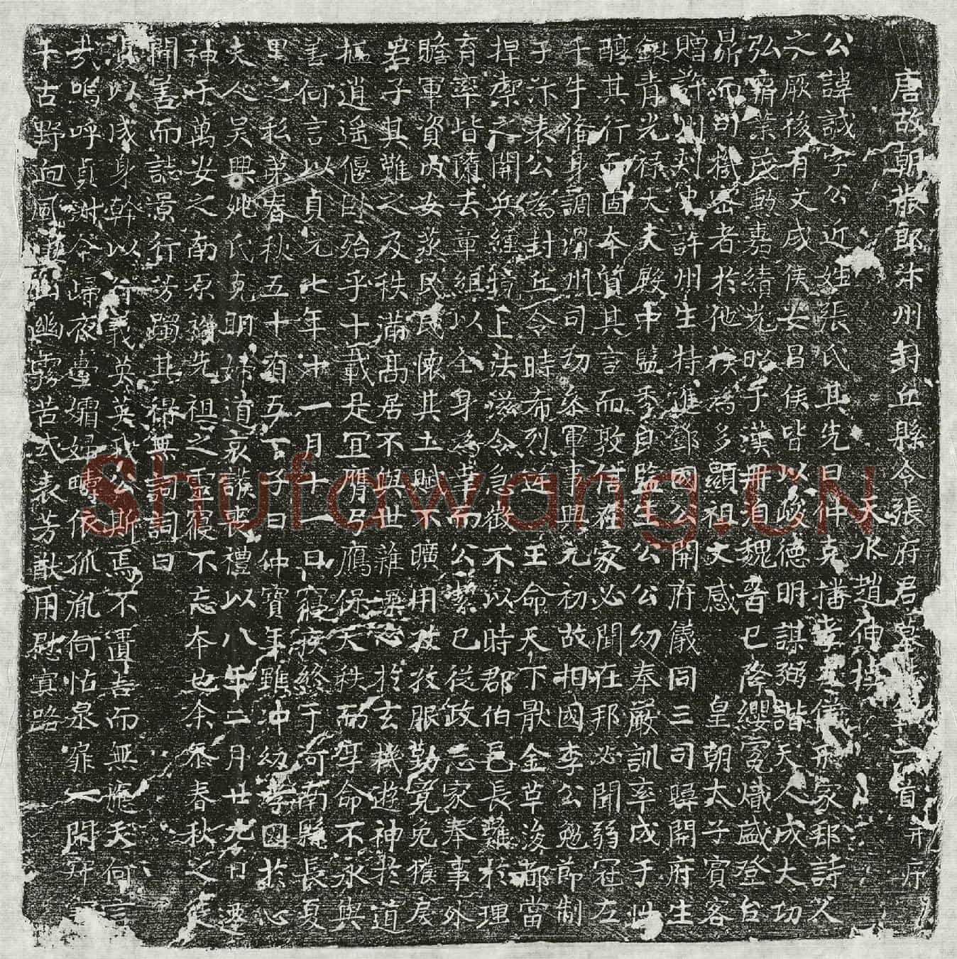 唐张诚墓誌(唐故朝散郎汴州封丘县令张府君墓誌铭一首并序)