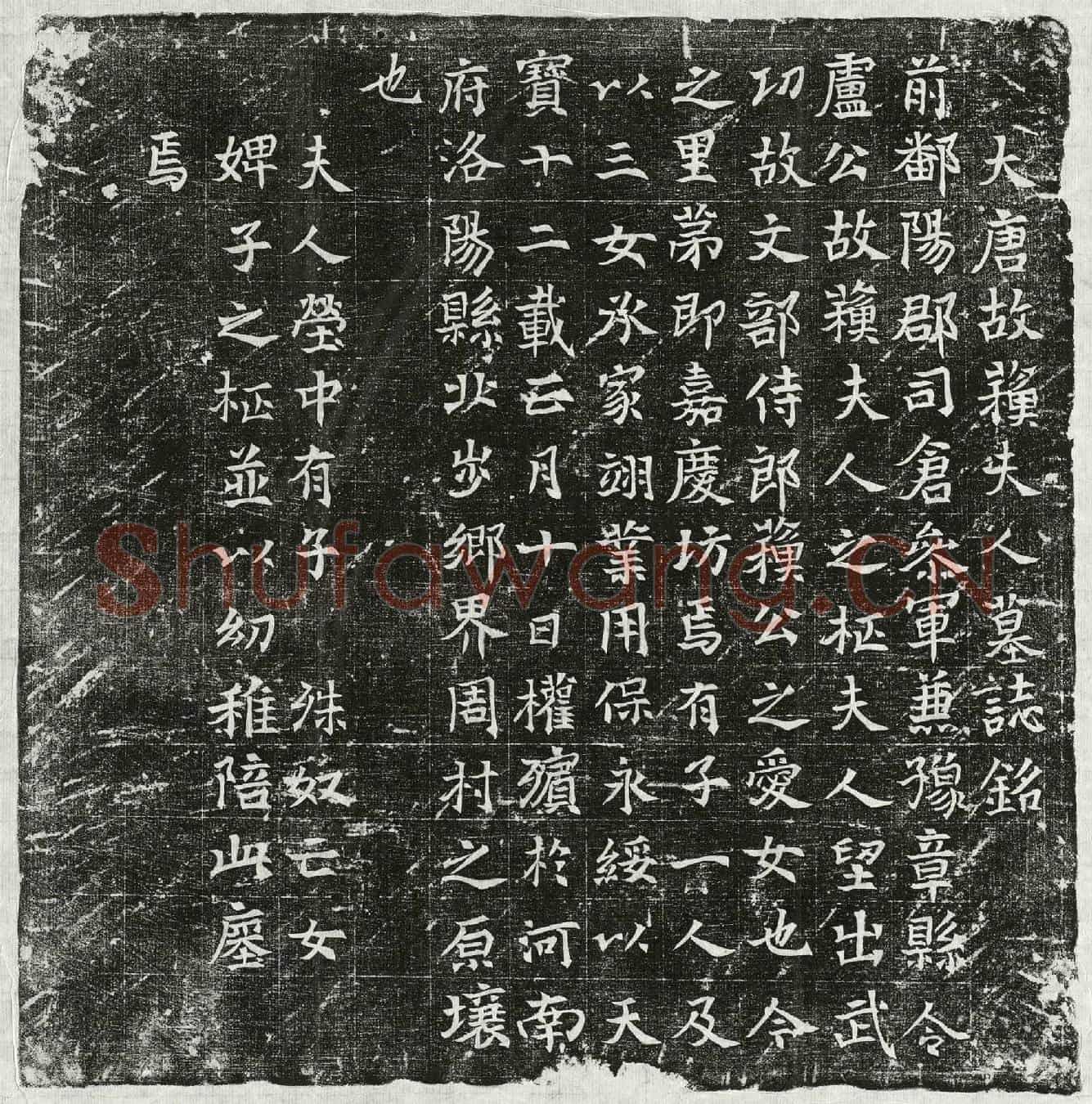 唐卢君妻苏氏墓誌(大唐故苏夫人墓誌铭)