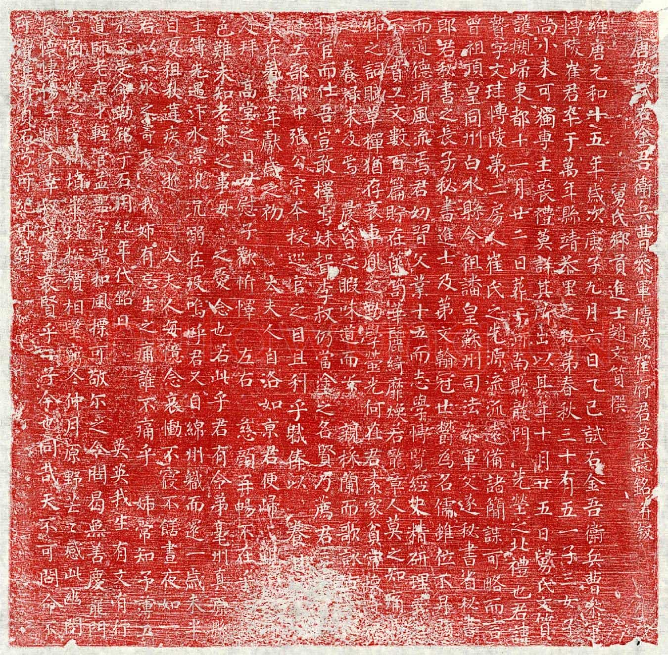 唐崔贽墓誌(唐故试右金吾卫兵曹参军博陵崔府君墓誌铭并叙)