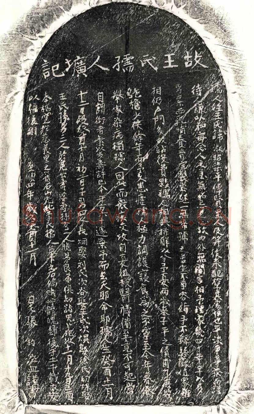 元张杓妻王淑昭墓誌