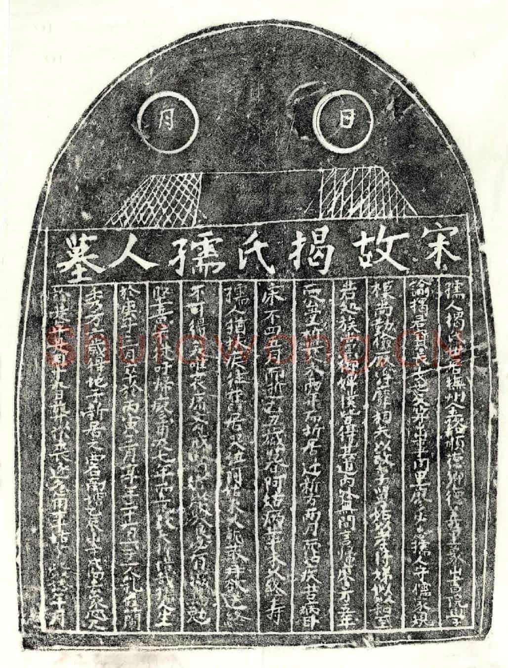 南宋                            北宋廖必忠妻揭氏墓誌