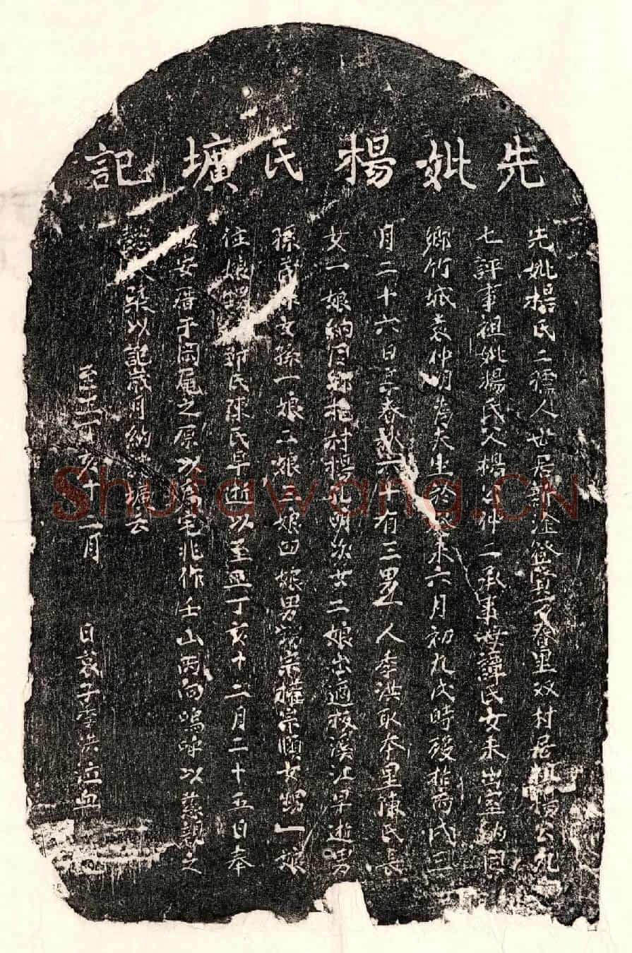 元袁仲□妻杨氏墓誌