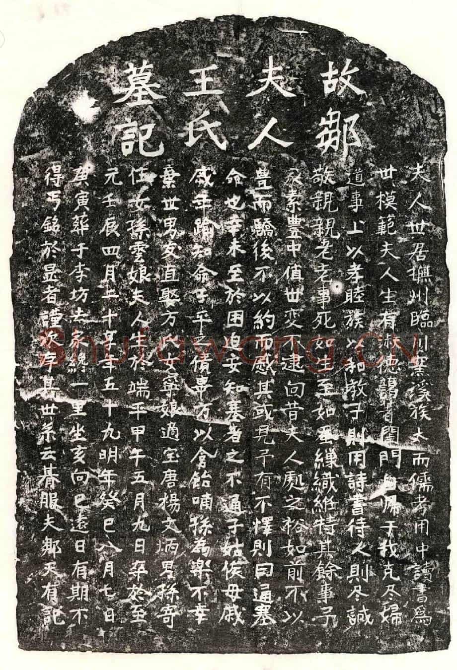 元邹天有妻王氏墓誌