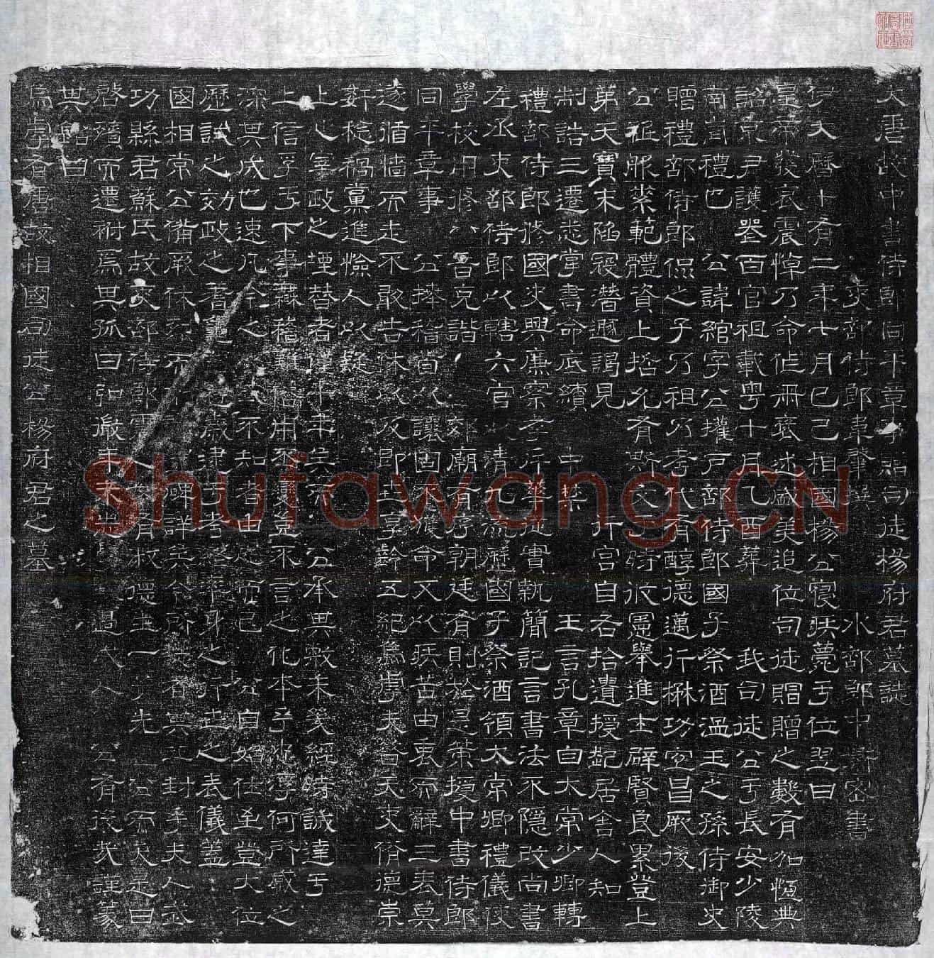 唐杨绾墓誌(大唐故中书侍郎同平章事赠司徒杨府君墓誌)