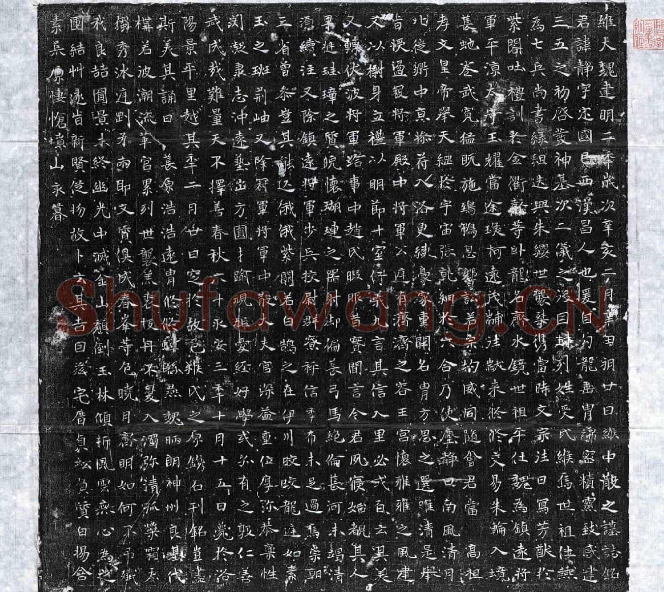 北朝缑静墓誌(维大魏建明二年岁次辛亥二月辛丑朔廿日缑中散之墓誌铭)