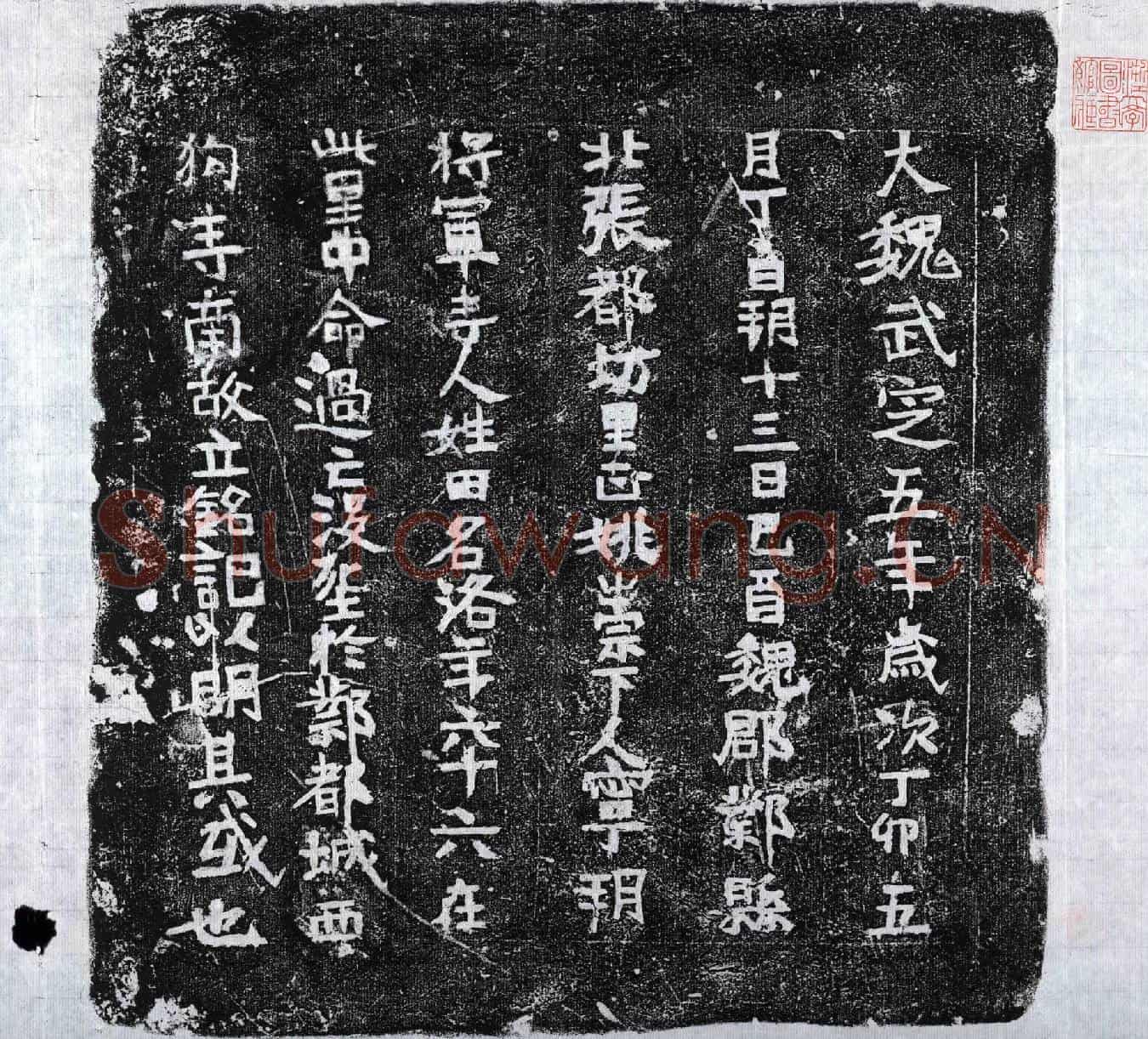 北朝田洛墓誌