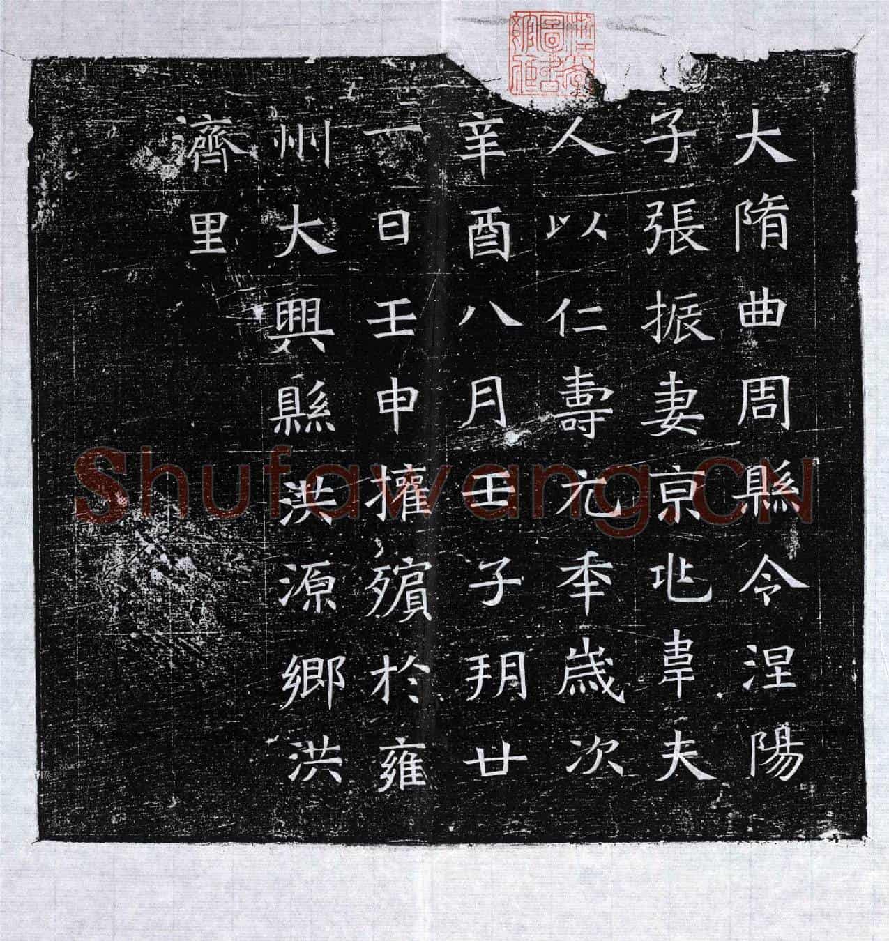 隋张振妻韦氏墓誌
