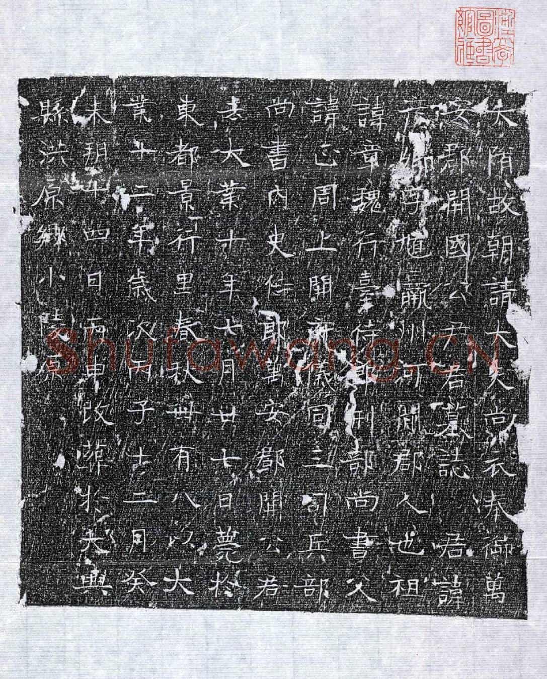 隋尹彦卿墓誌(大隋故朝请大夫尚衣奉御万安郡开国公尹君墓誌)
