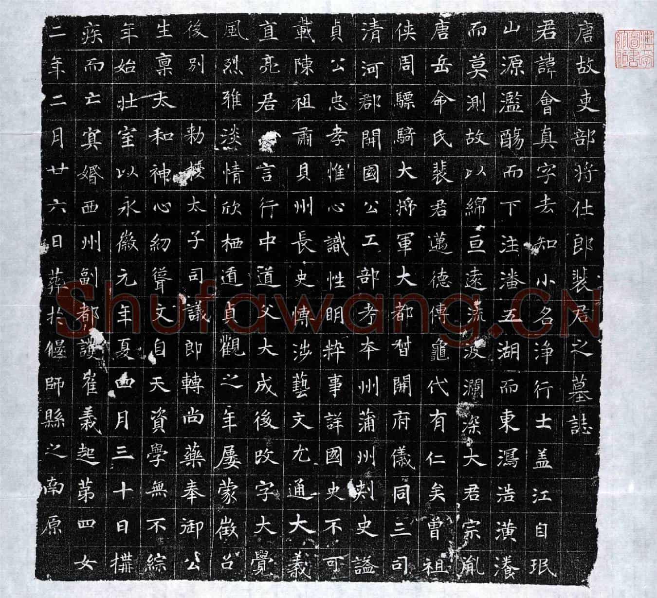 唐裴会真墓誌(唐故吏部将仕郎裴君之墓誌)
