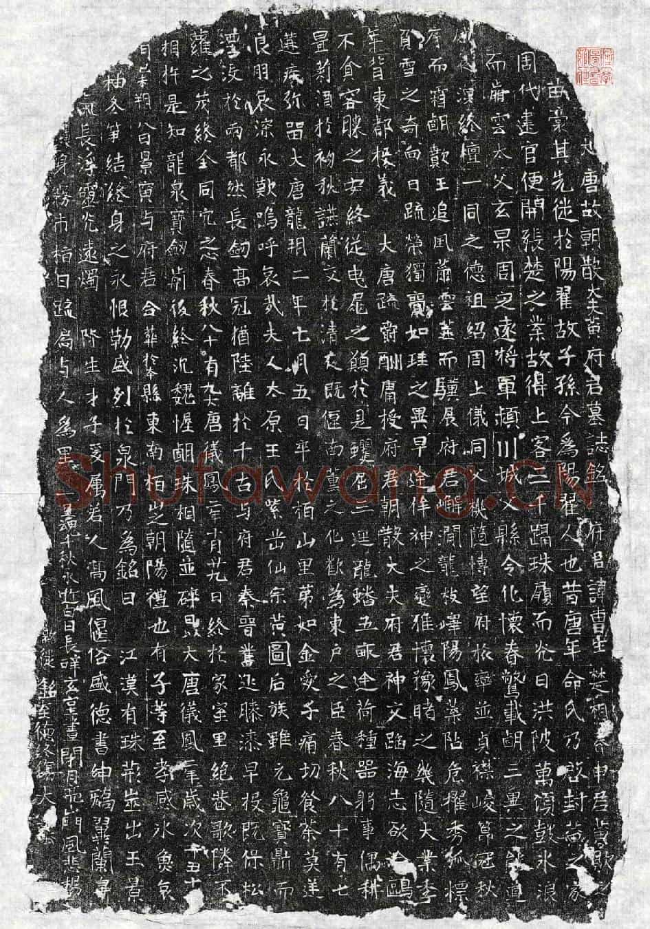 唐黄曹生墓誌(大唐故朝散大夫黄府君墓誌铭)
