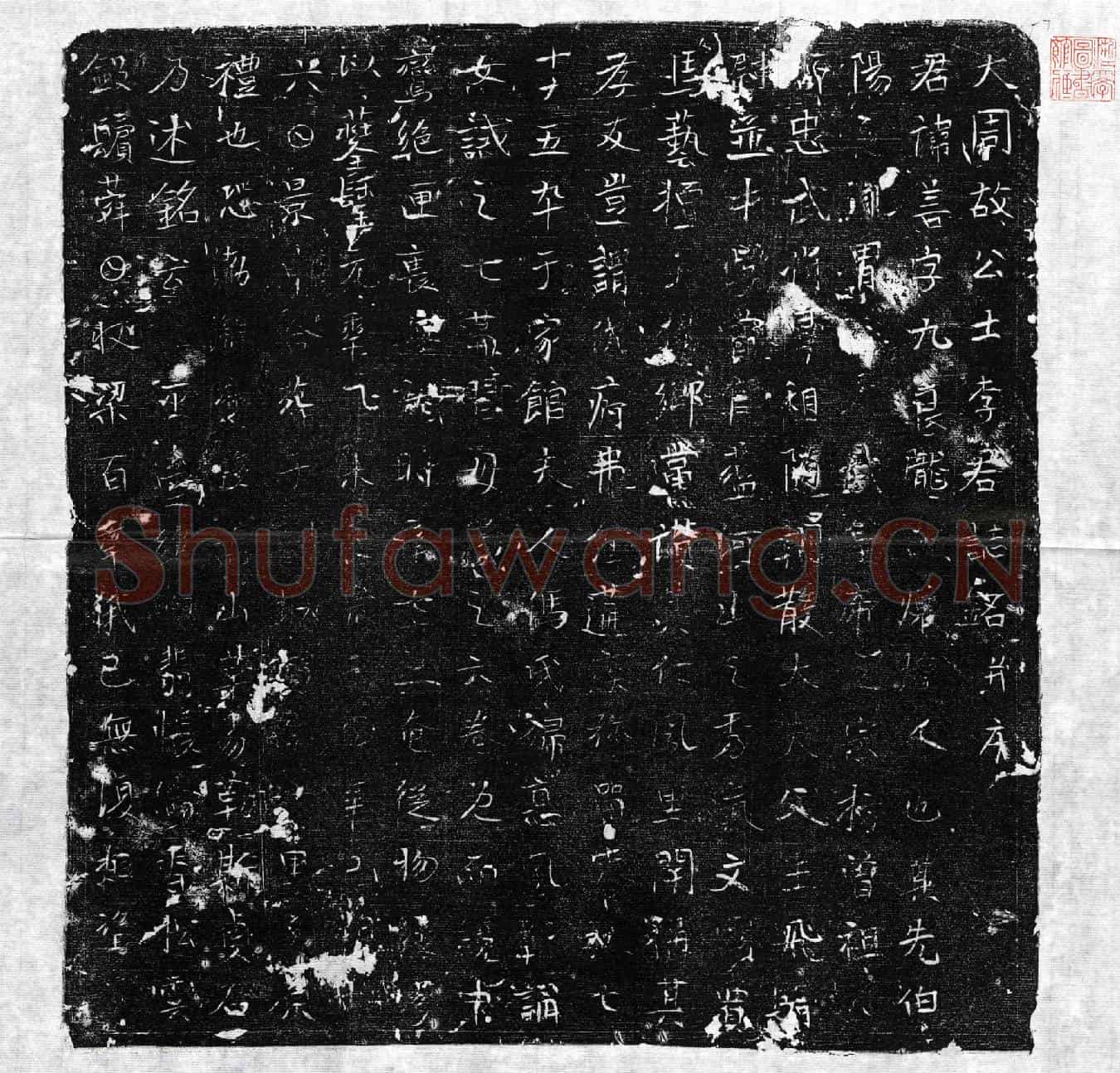 唐李善墓誌(大周故公士李君誌铭并序)
