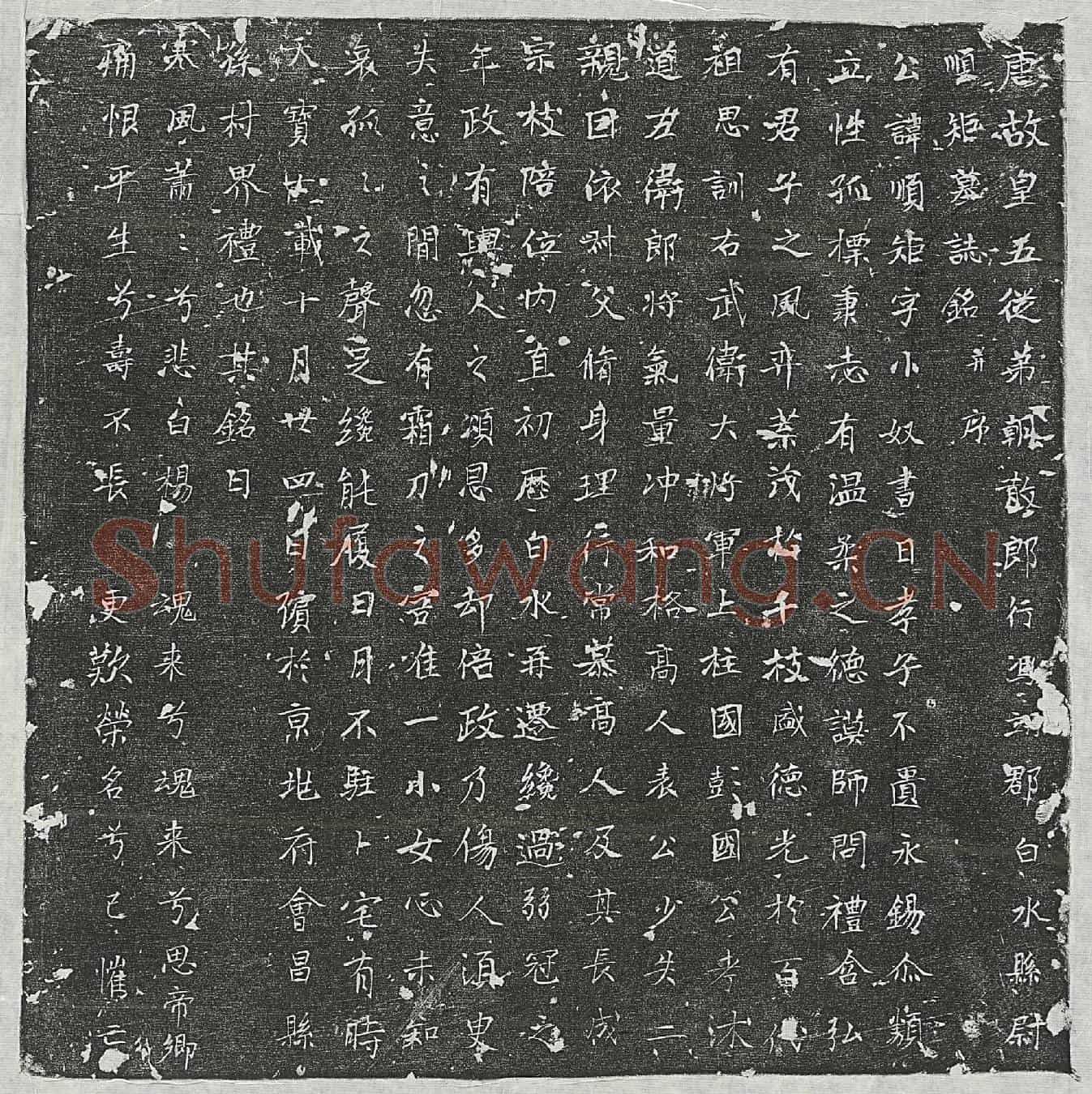 唐李顺矩墓誌(唐故皇五从弟朝散郎行冯翊郡白水县尉顺矩墓誌铭并序)