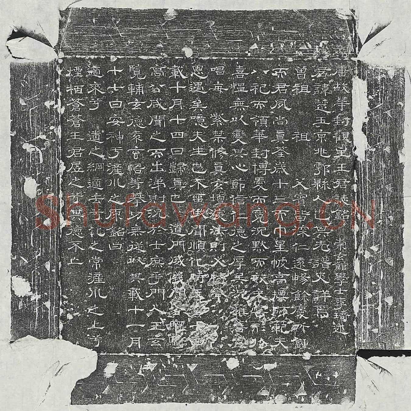 唐王楚玉墓誌(唐故华封观主王君誌铭)
