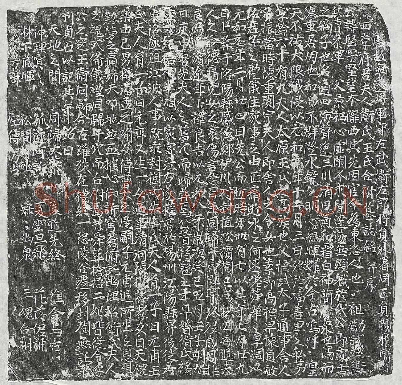 唐李坚、李坚夫人卫氏、李坚夫人王氏墓誌(唐故宁远将军守左武伟左郎将员外置同正员赐飞骑尉陇西李府君夫人卫氏王氏合祔墓誌铭并序)