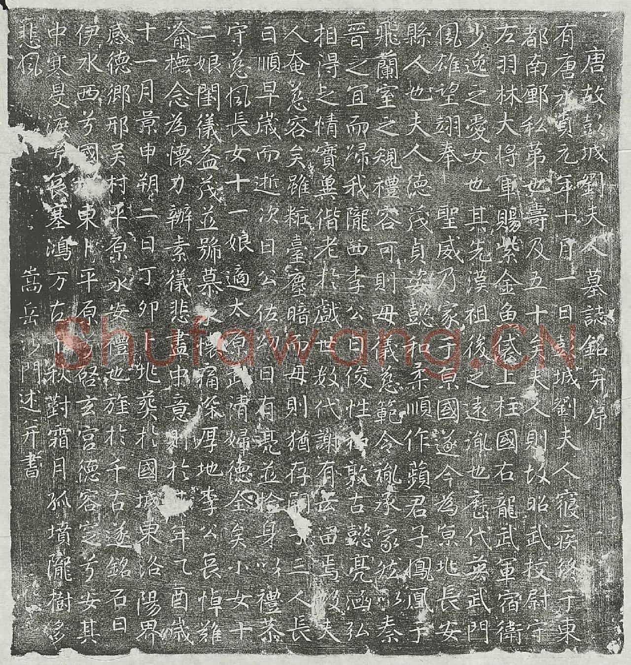 唐李俊妻刘氏墓誌(唐故彭城刘夫人墓志铭并序)