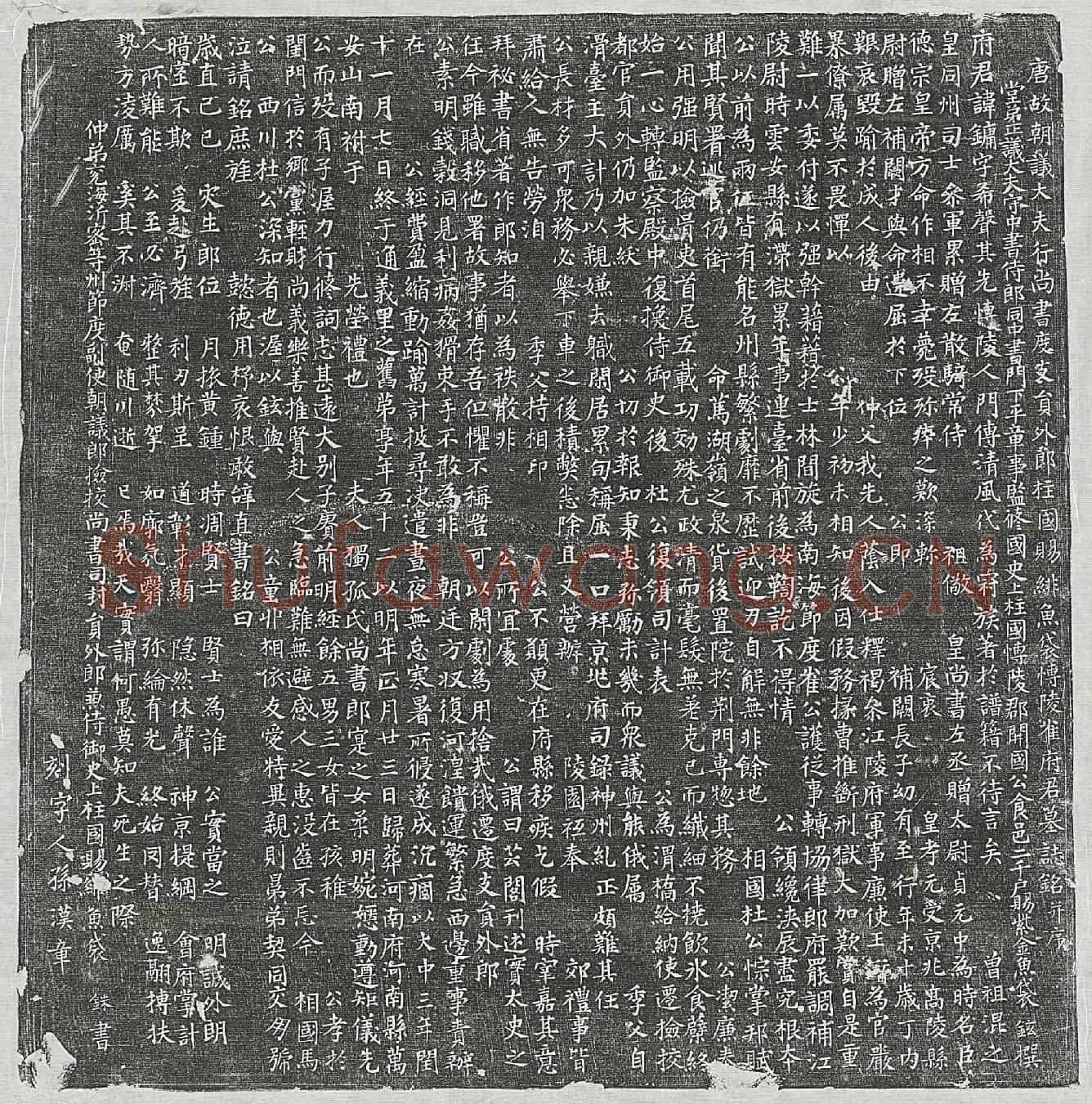 唐崔镛墓誌(唐故朝议大夫行尚书度支员外郎柱国赐绯鱼袋博陵崔府君墓誌铭并序)