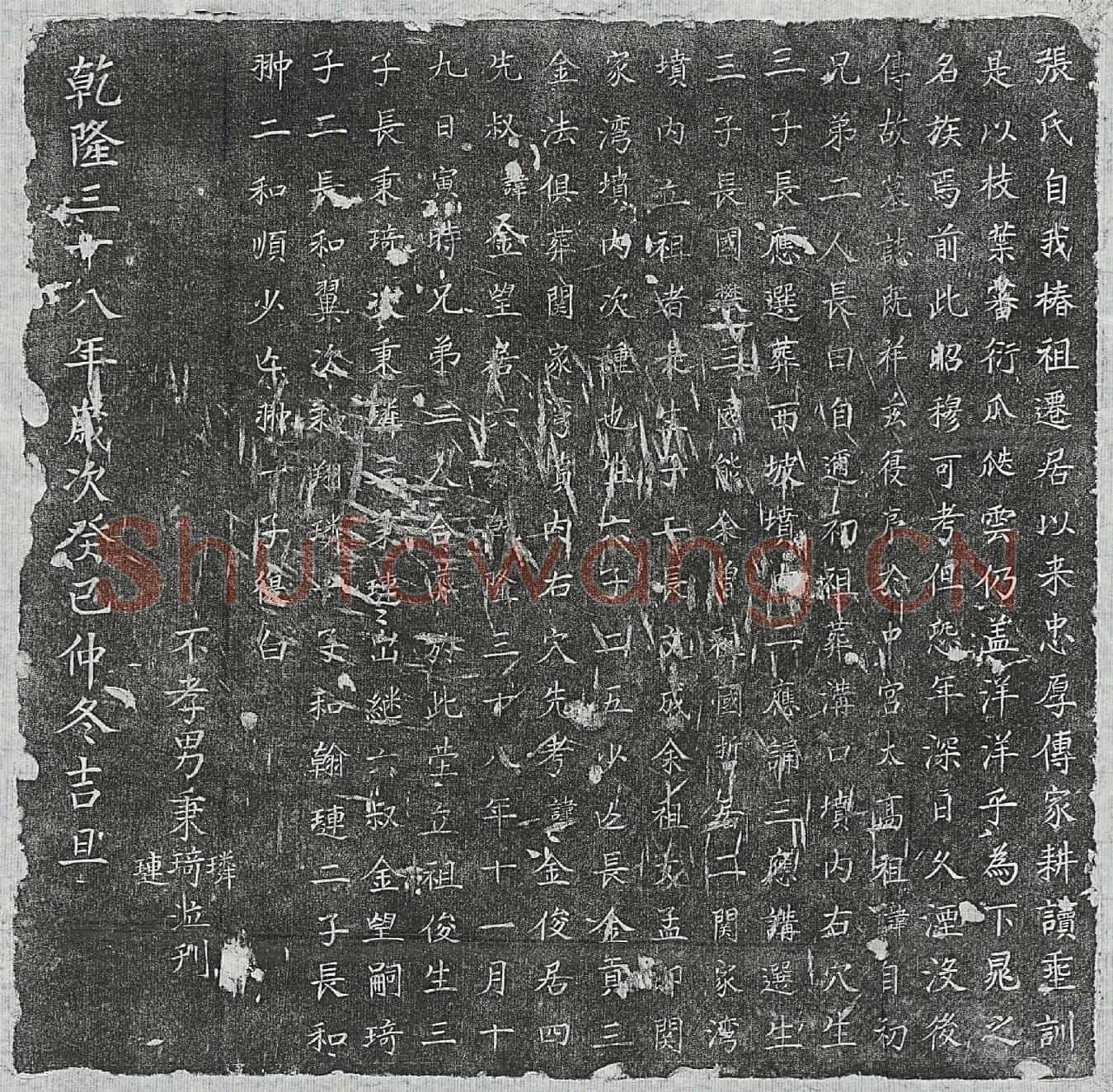 清张金俊及弟张金望墓誌