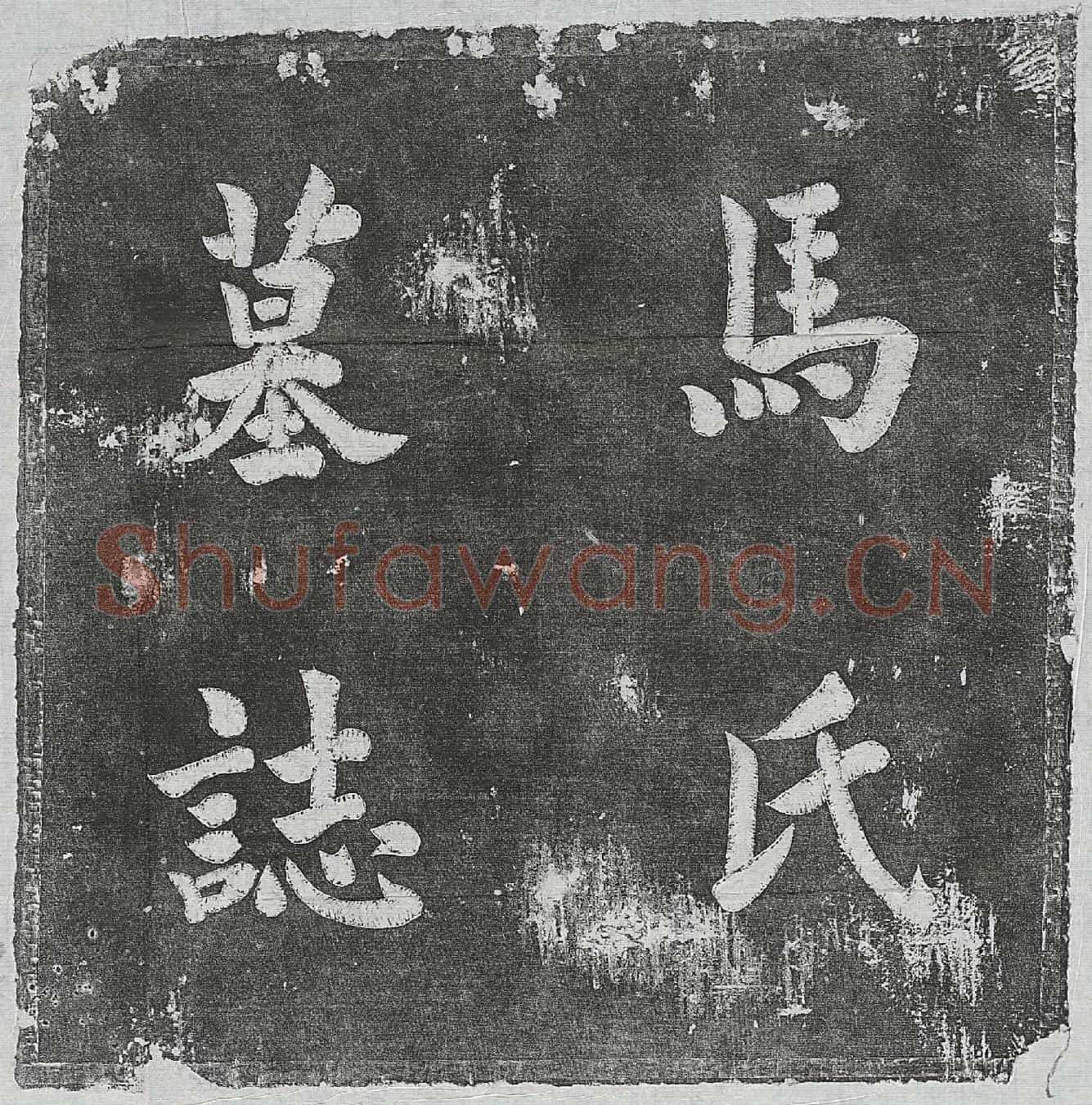 清马朝寿及妻郝氏墓誌