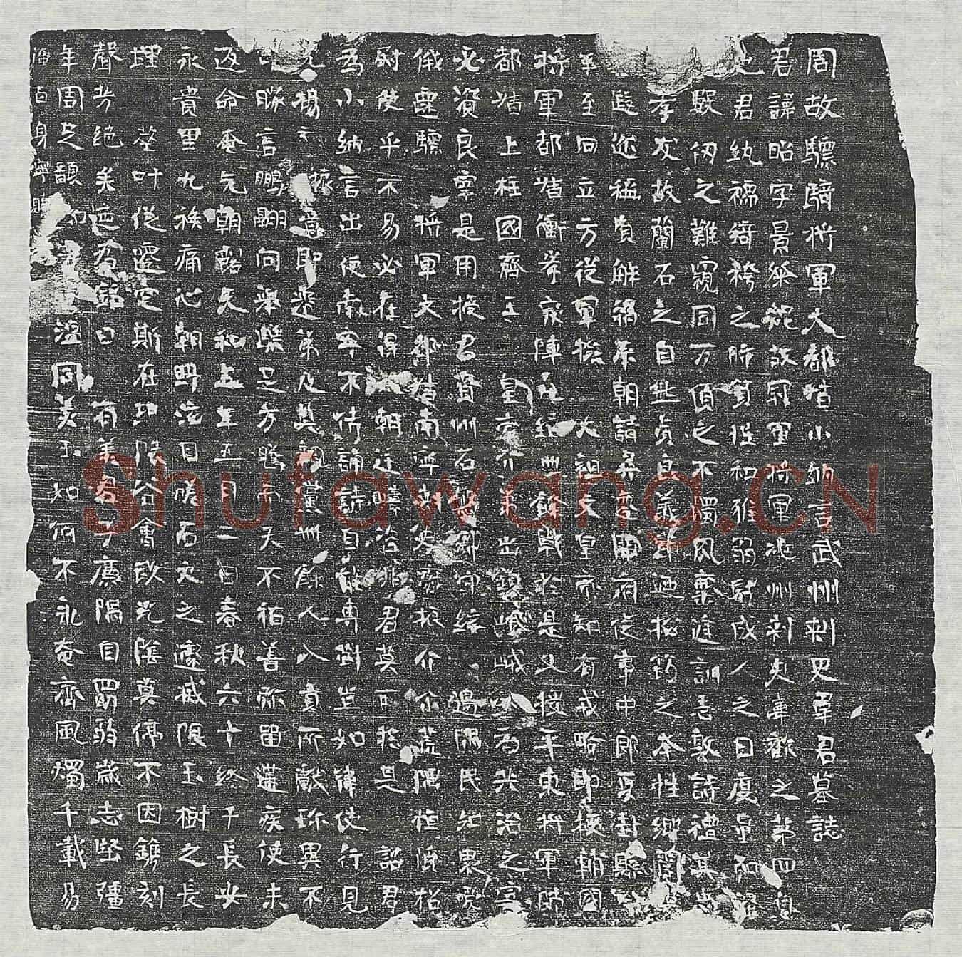 北朝韦昭墓誌(周故骠骑将军大都督小纳言武州刺史韦君墓誌)