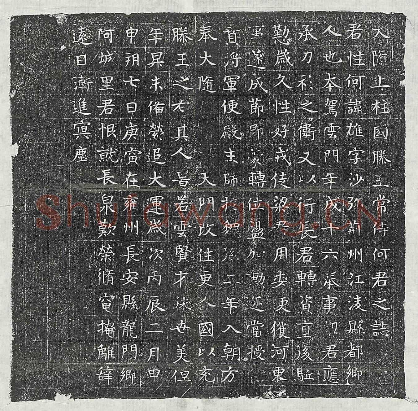 隋何雄墓誌(大隋上柱国滕王常侍何君之誌)