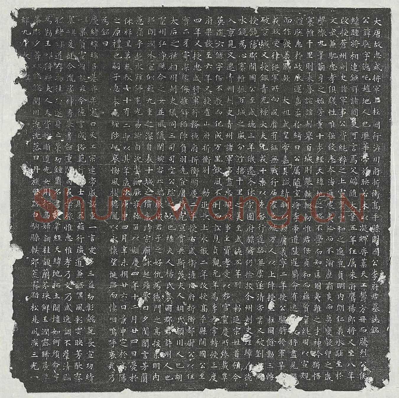 唐李聪墓誌(大唐故忠武将军上柱国行浐川府折冲高平县开国公李府君墓誌铭)