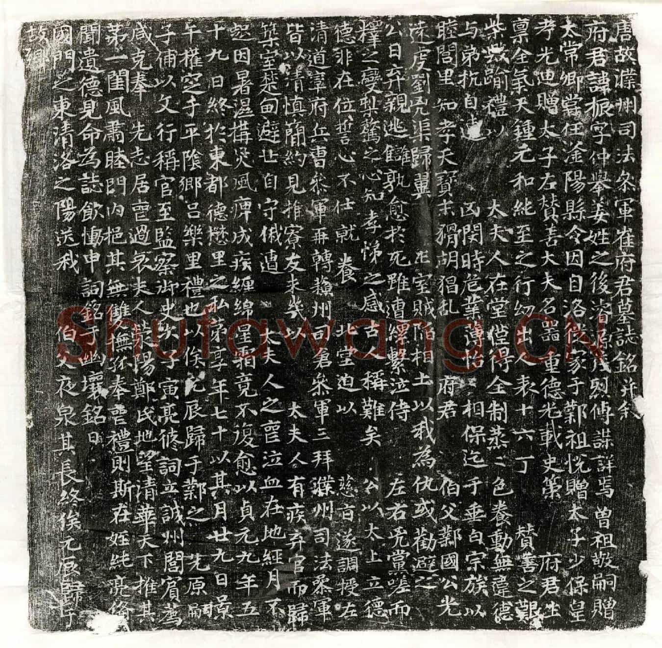 唐崔振墓誌(唐故濮州司法参军崔府君墓誌铭并叙)