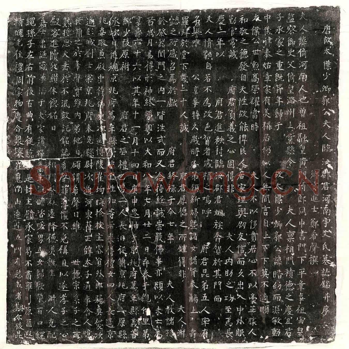 唐郭晧妻宇文倚墓誌(唐故太僕少卿郭公夫人临汝郡君河南宇文氏墓誌铭并序)