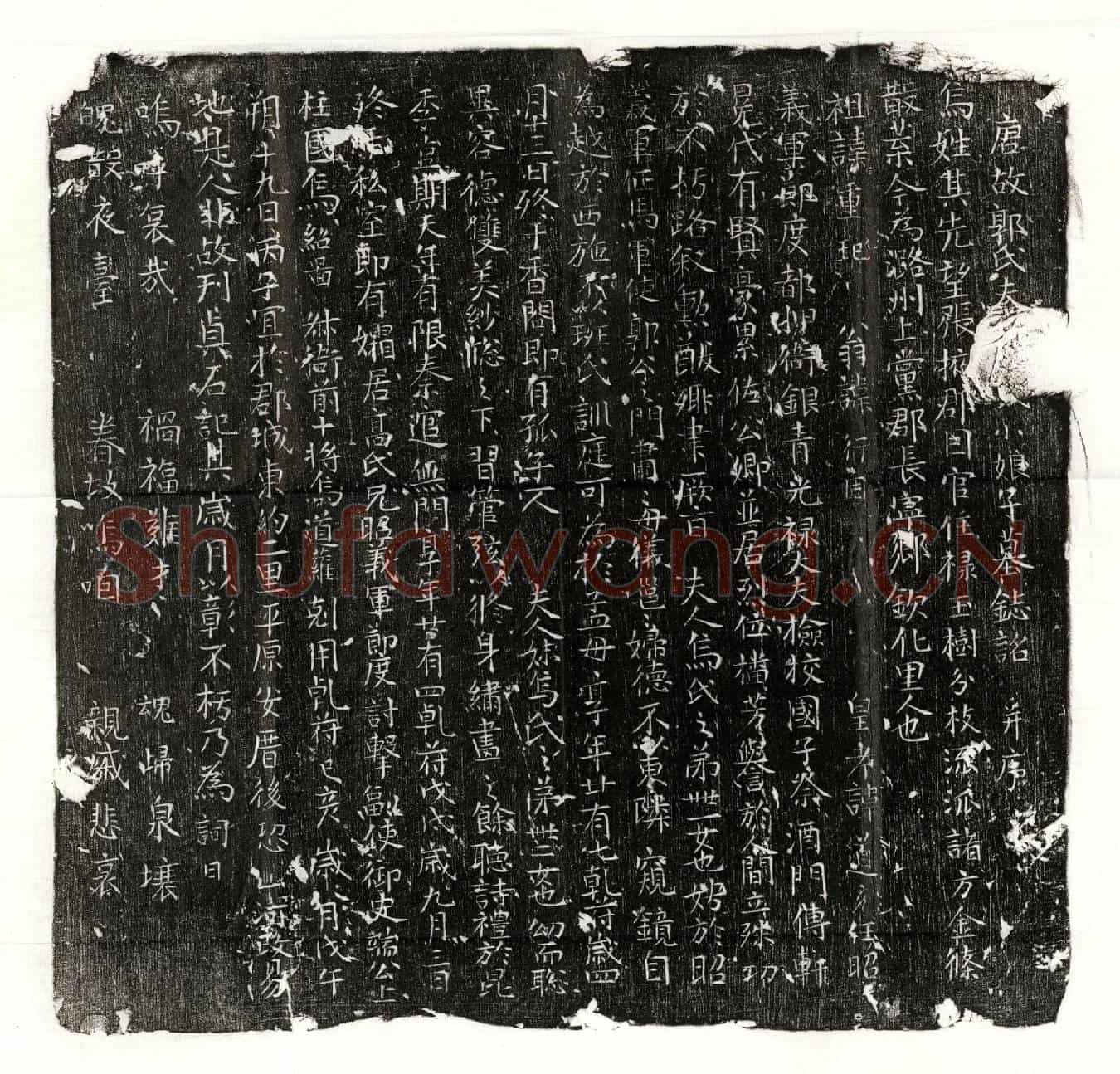 唐郭君妻乌氏墓誌(唐故郭氏夫【人乌氏】小娘子墓誌铭并序)