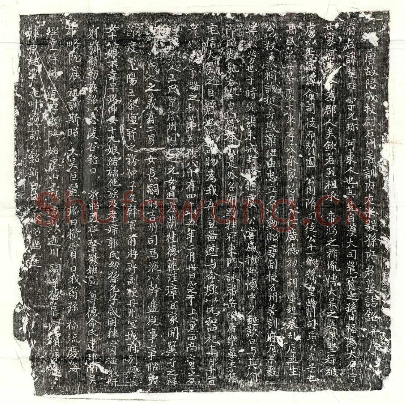 唐孙楚珪墓誌(唐故陪戎校尉石州善训府左果毅孙府君墓誌铭并序)