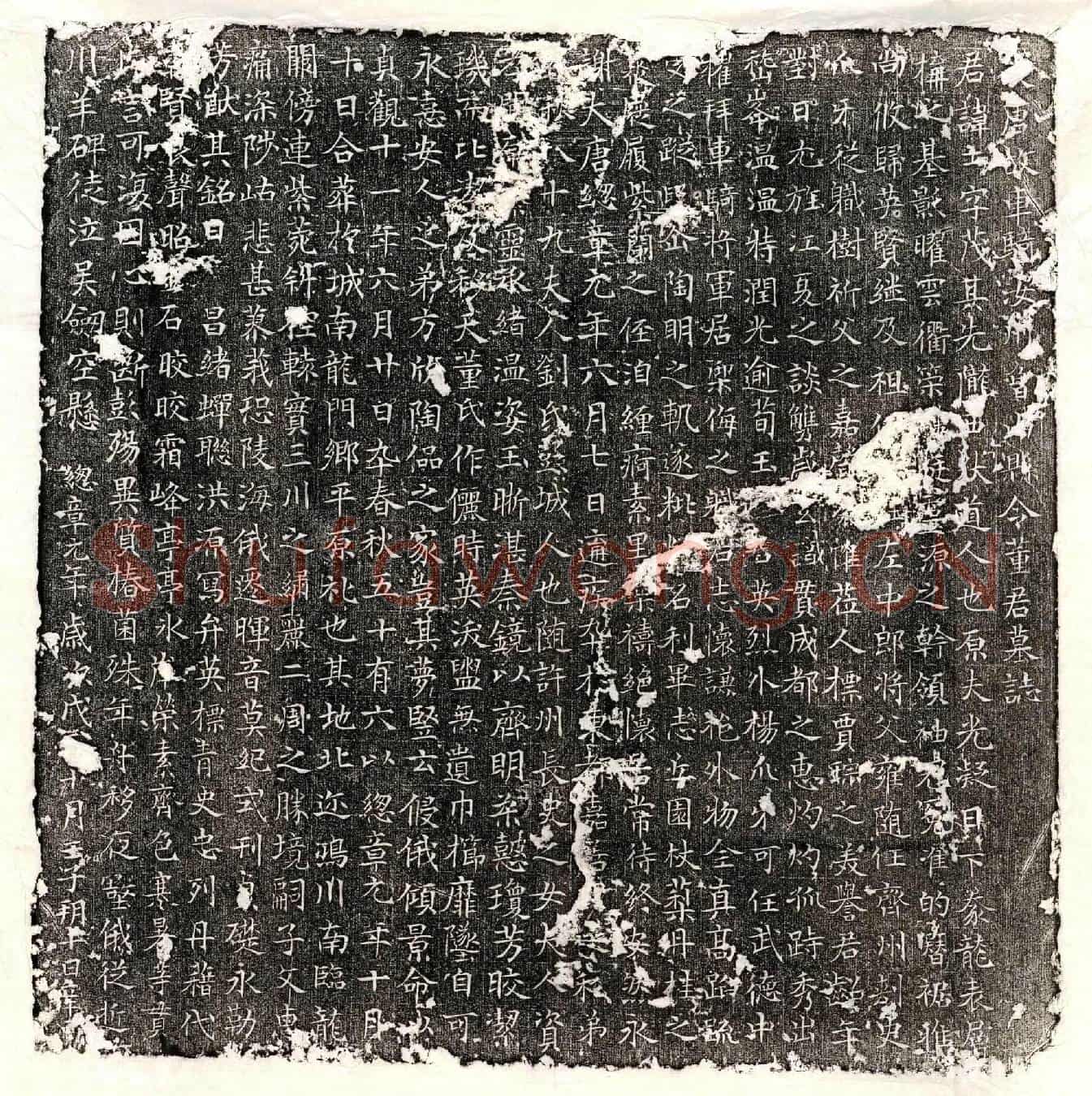 唐董士墓誌(大唐故车骑汝州鲁山县令董君墓誌)