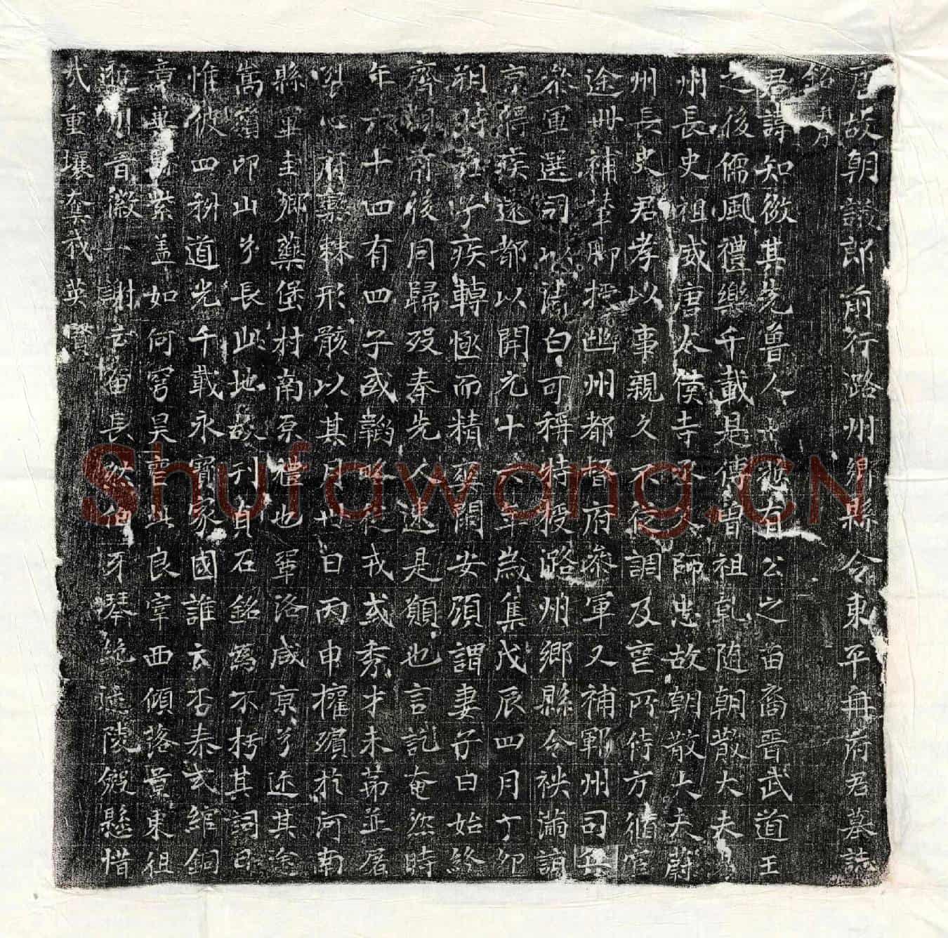 唐冉知微墓誌(唐故朝议郎前行潞州乡县令东平冉府君墓誌铭并序)
