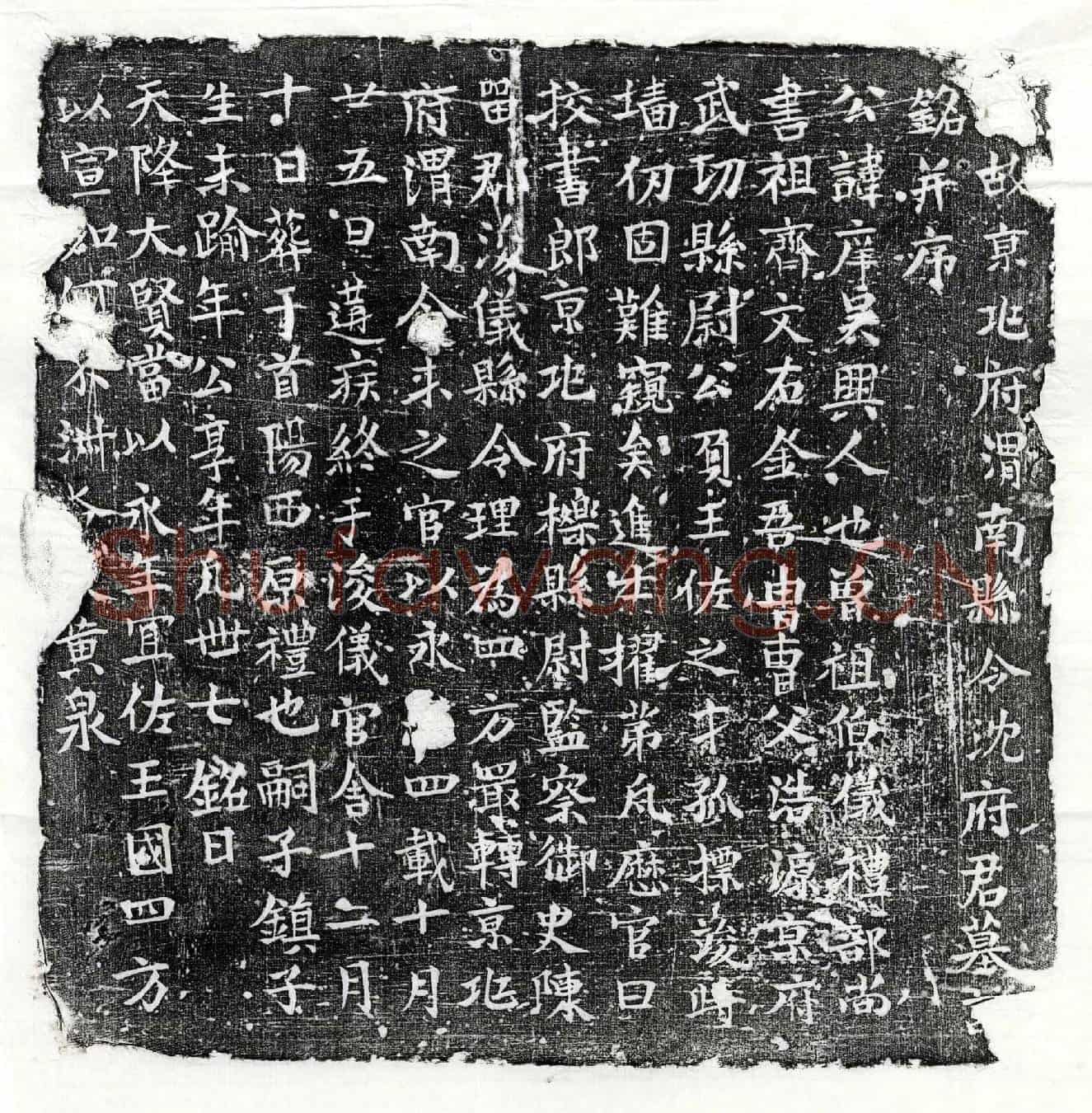 唐沈庠墓誌(【唐】故京兆府渭南县令沈府君墓誌铭并序)