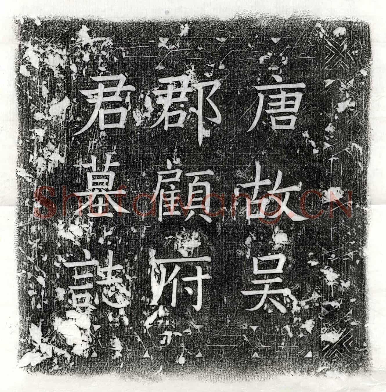 唐顾旭墓誌(唐故居士吴郡顾府君墓誌铭并序)
