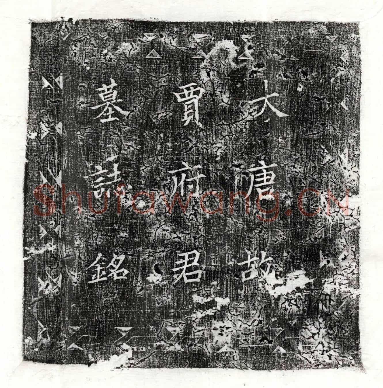 唐贾蓁墓誌(大唐故河南府缑氏县尉贾府君墓石记)