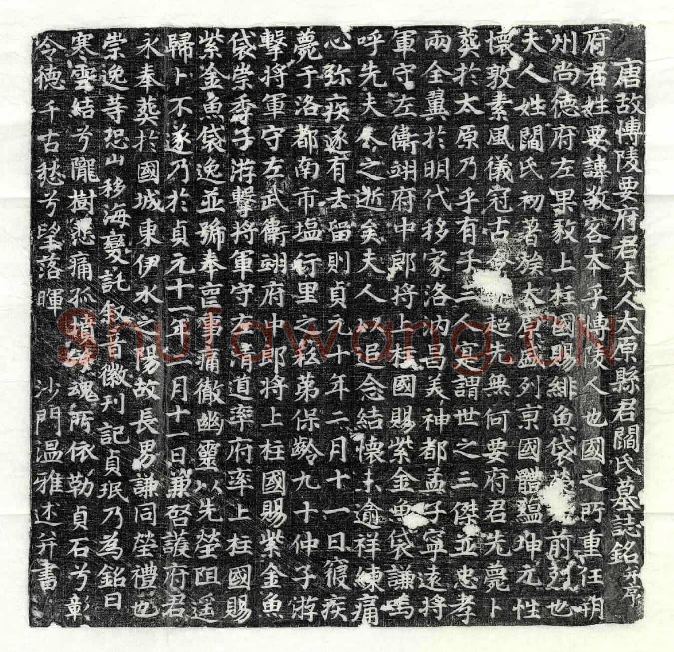 唐要敬客、要敬客妻阎氏墓誌(唐故博陵要府君夫人太原县君阎氏墓誌铭并序)