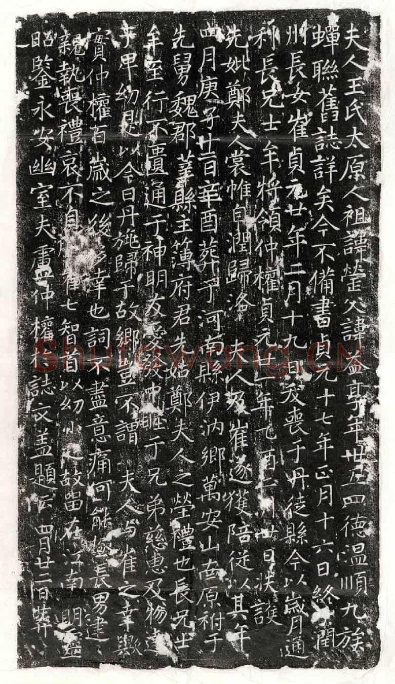唐卢仲权妻王普功德墓誌