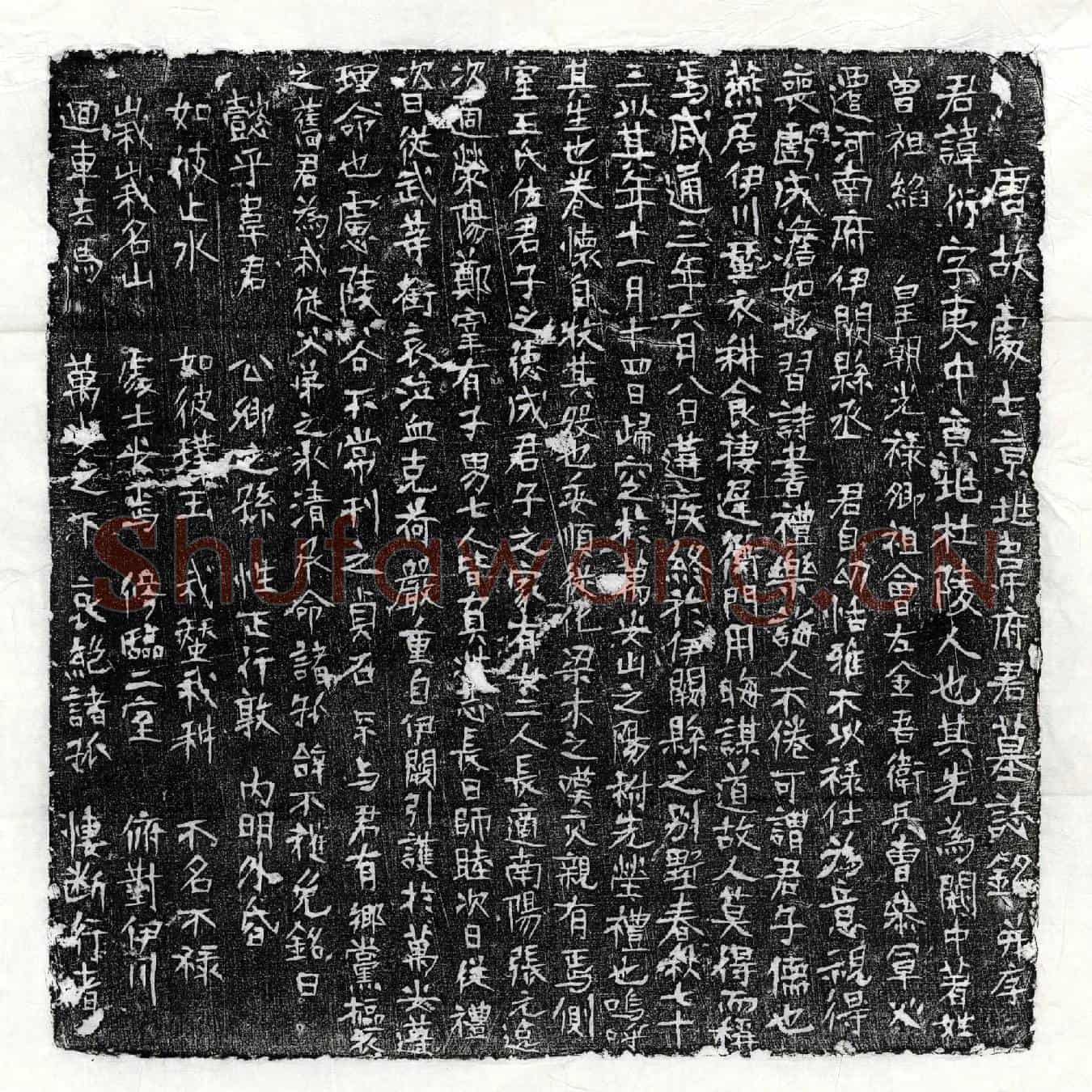 唐韦衍墓誌(唐故处士京兆韦府君墓誌铭并序)