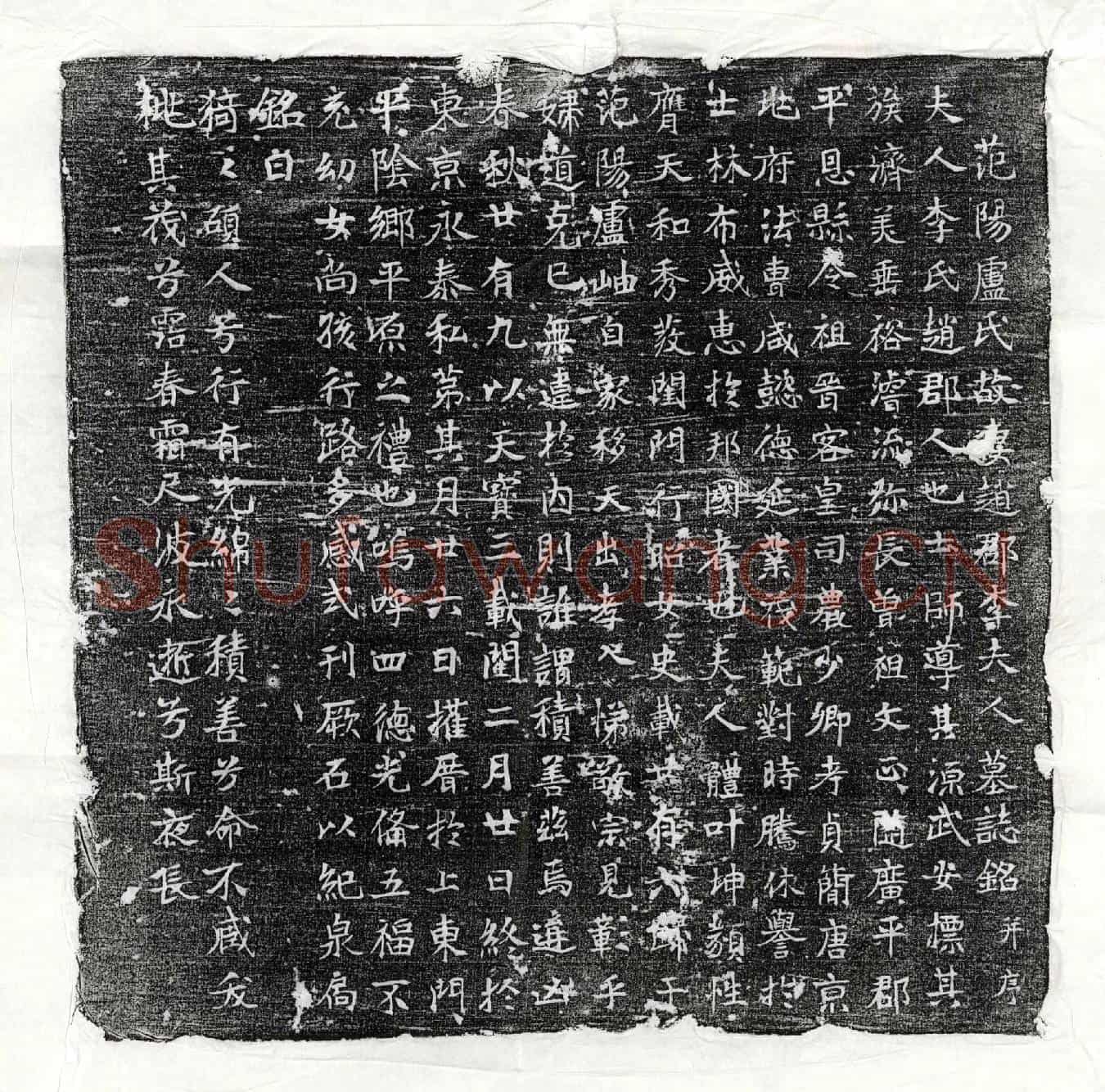 唐卢岫妻李氏墓誌(范阳卢氏故妻赵郡李氏夫人墓誌铭并序)