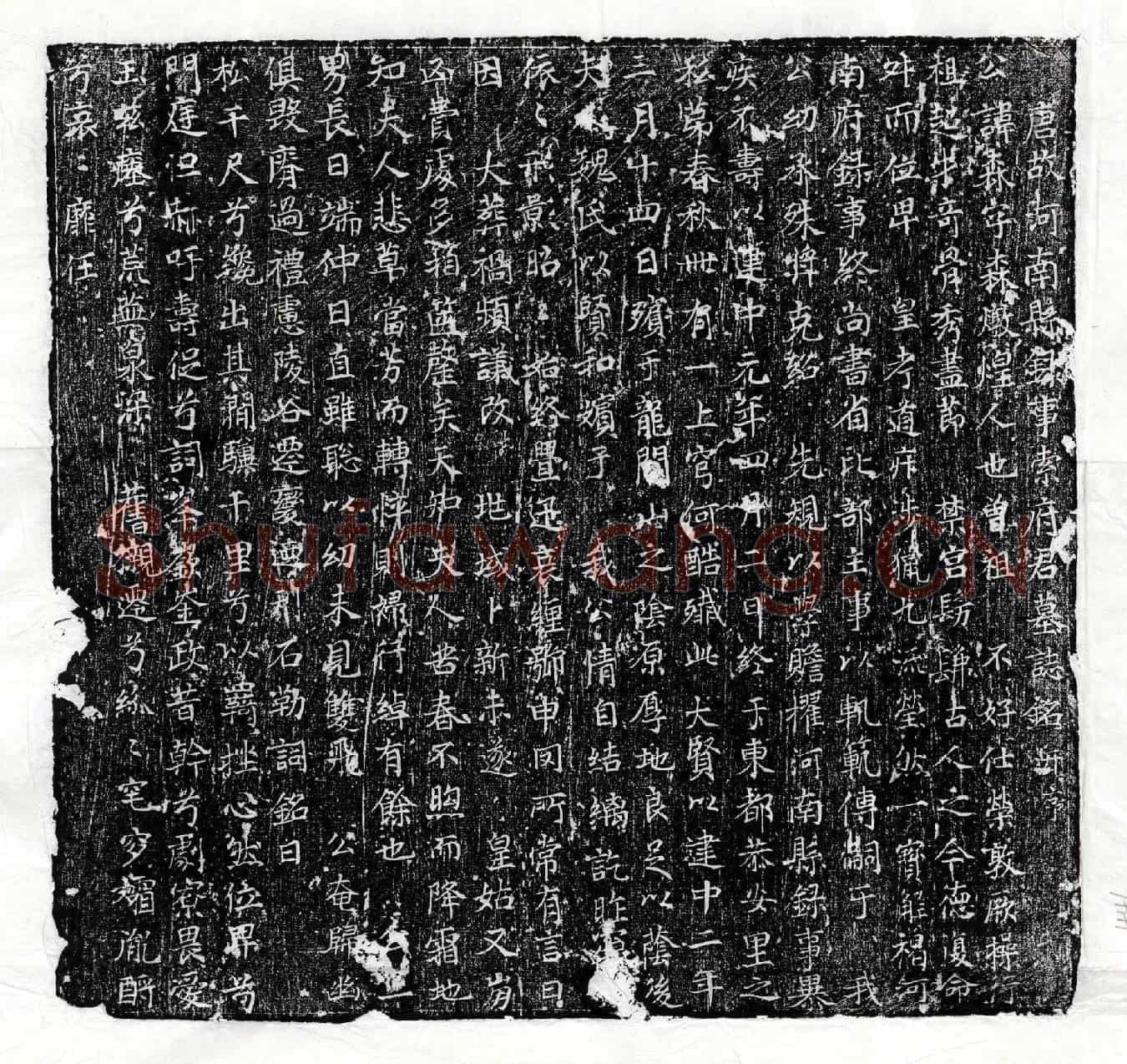 唐索森墓誌(唐故河南县录事索府君墓誌铭并序)