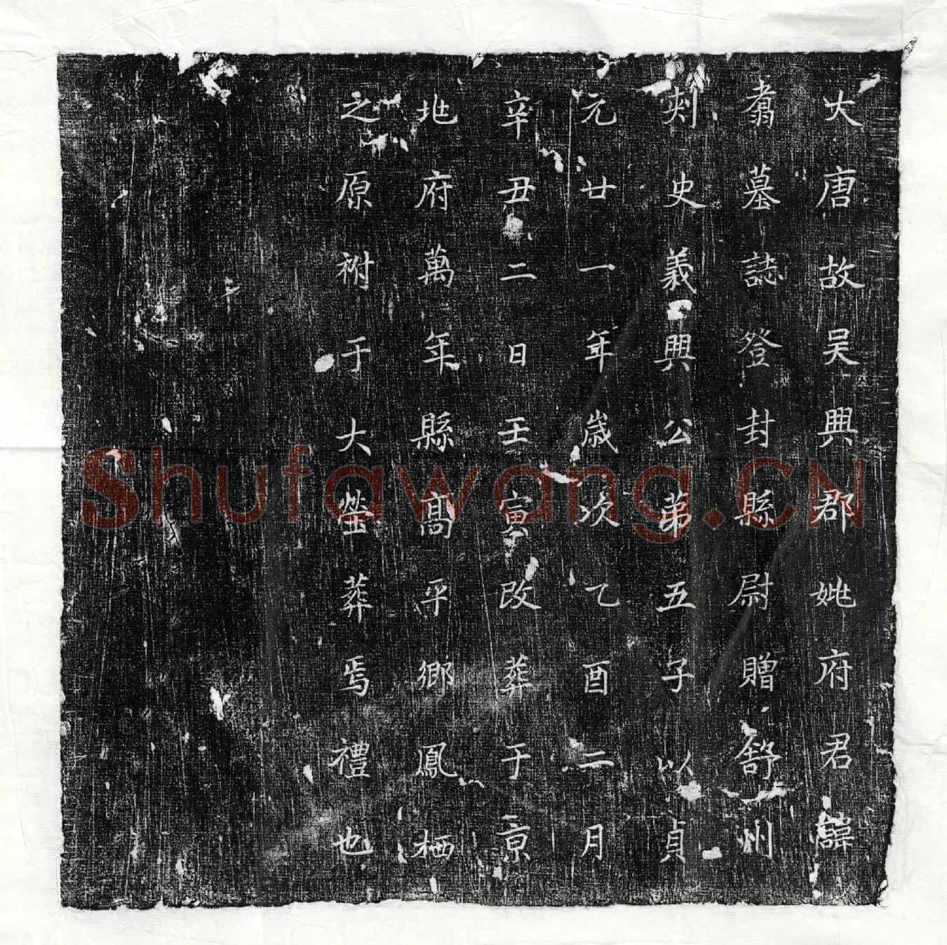 唐姚翥墓誌(大唐故吴兴郡姚府君讳翥墓誌)