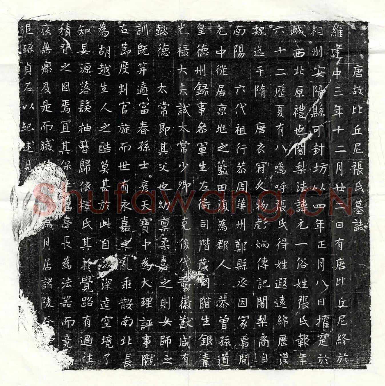 唐比丘尼元一墓誌(唐故比丘尼张氏墓誌)