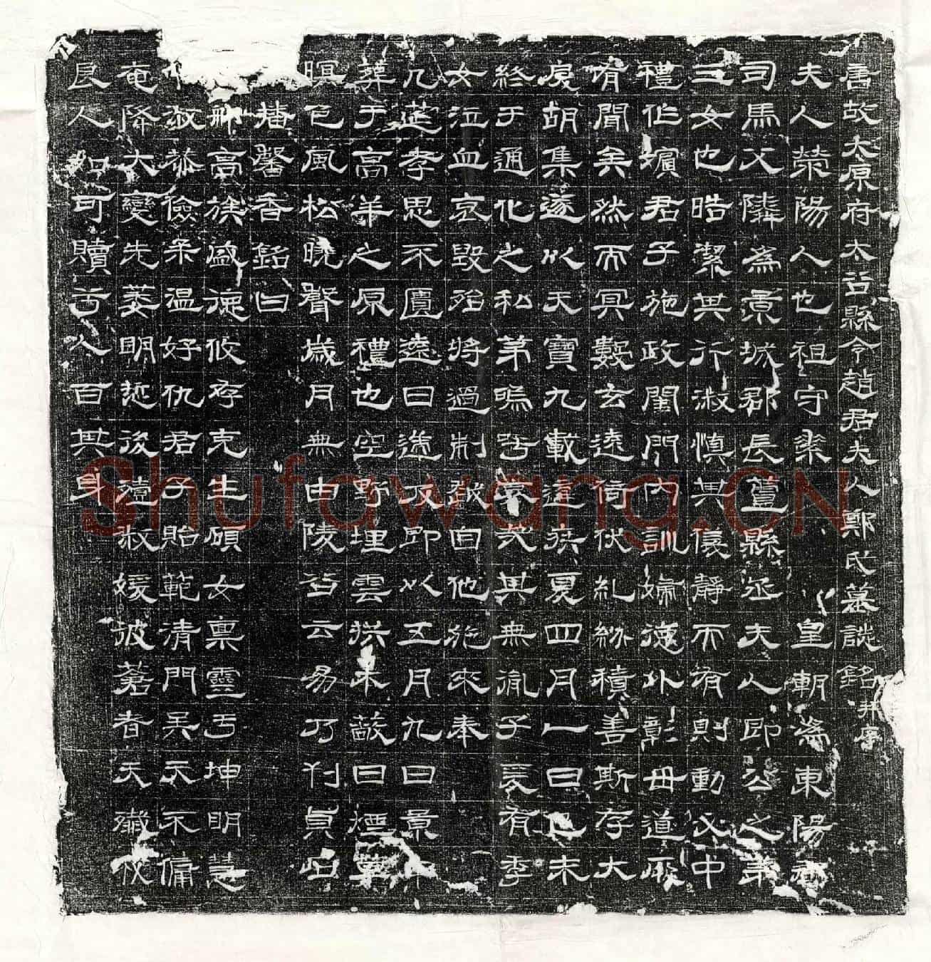 唐赵君妻郑氏墓誌(唐故太原府太谷县令赵君夫人郑氏墓誌铭并序)