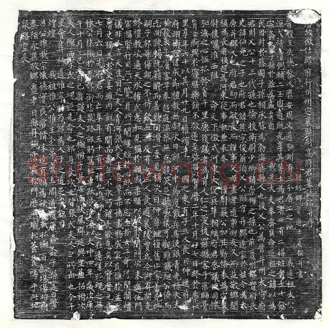 唐高英墓誌(唐故徵仕郎前行忻州定襄县尉高府君墓誌铭并序)