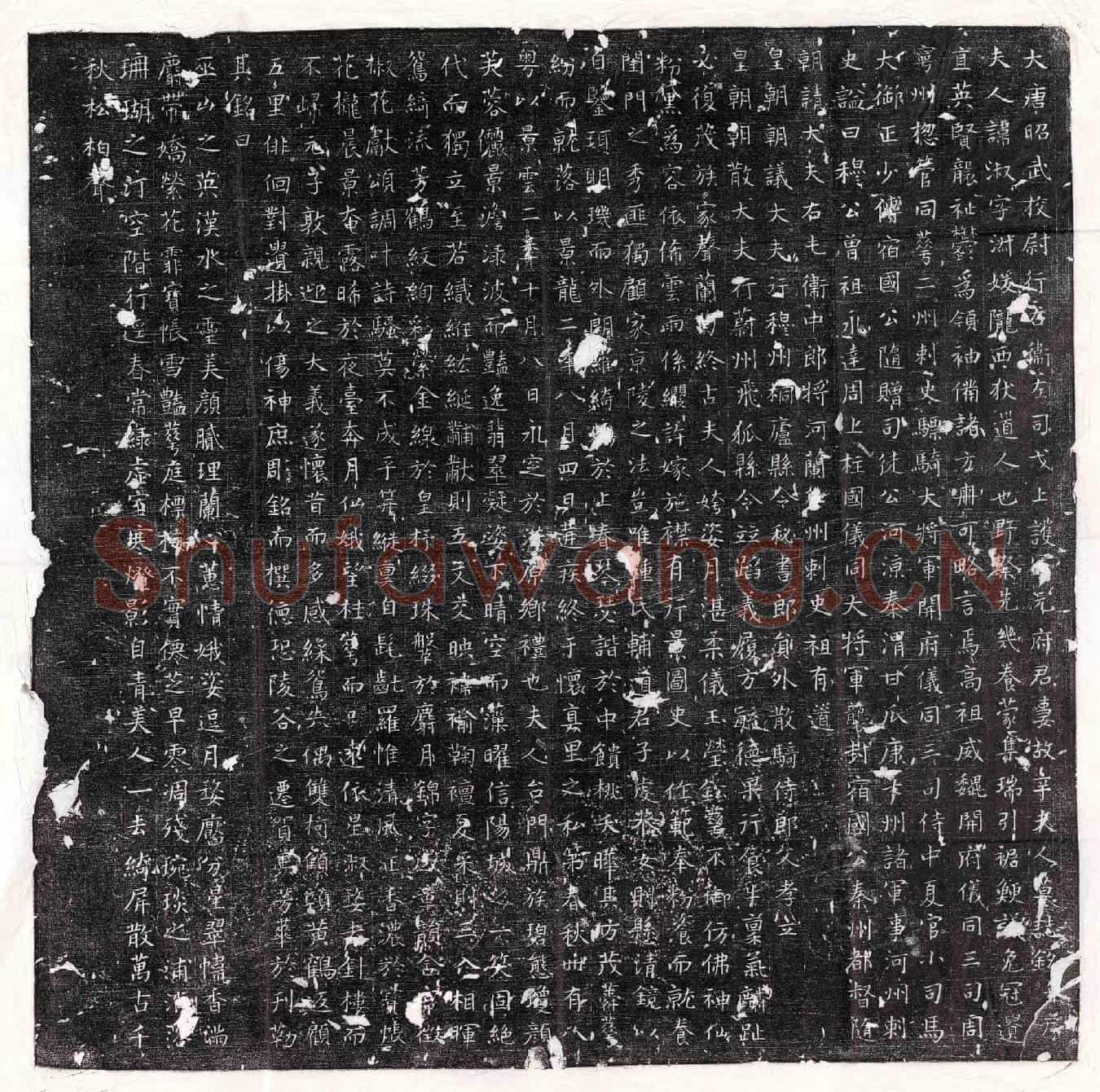唐元君妻辛淑墓誌(大唐昭武校尉行右卫左司戈上护军元府君妻故辛夫人墓誌铭并序)