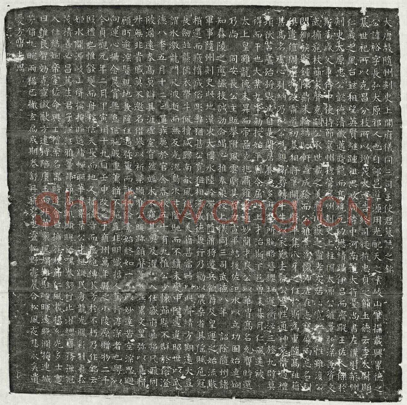 唐王裕墓誌(大唐故随州刺史上开府仪同三司王使君墓誌之铭)