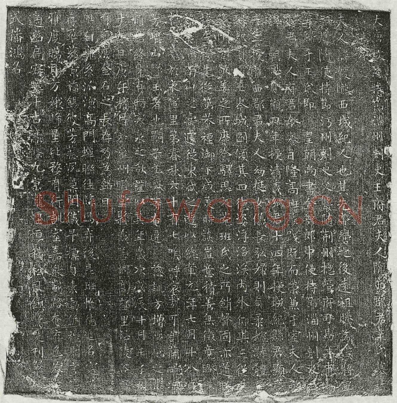 唐王德表妻辛媛墓誌(大唐故使持节淄州刺史王府君夫人陇西郡君辛氏墓誌铭并序)