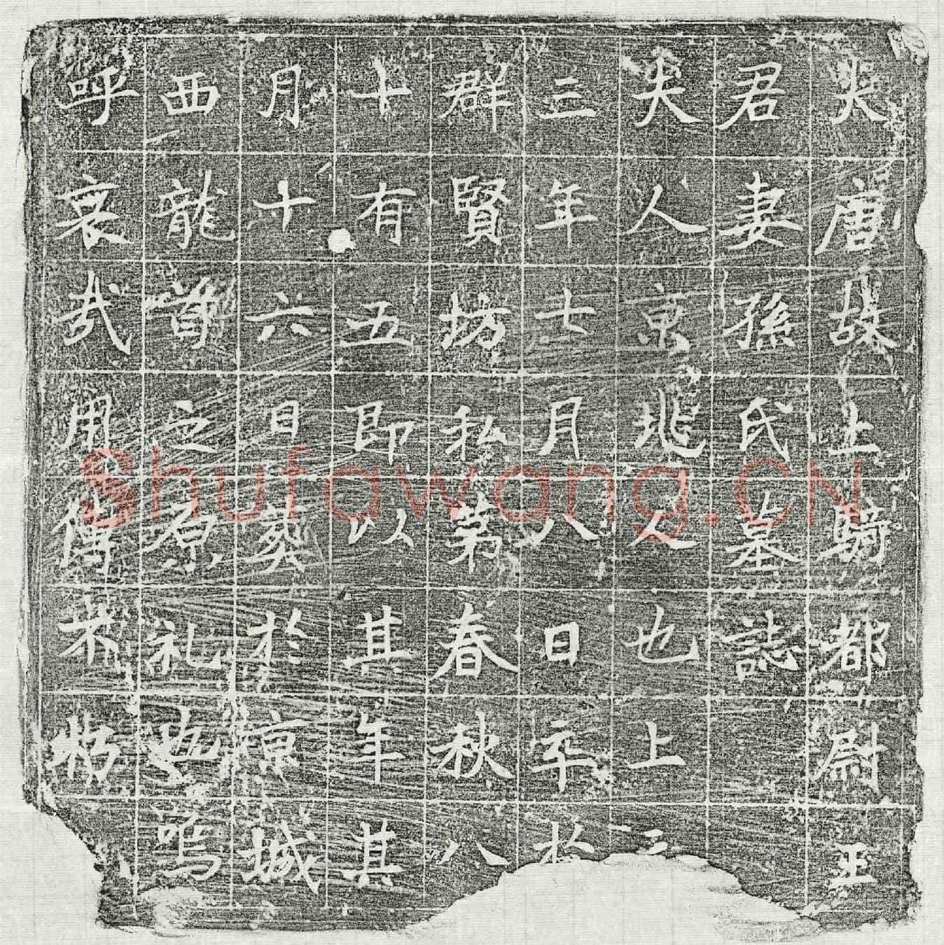 唐王君妻孙氏墓誌(大唐故上骑都尉王君妻孙氏墓誌)