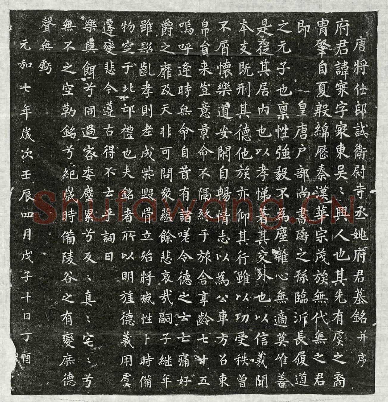 唐姚寰墓誌(唐将仕郎试卫尉寺丞姚府君墓铭并序)