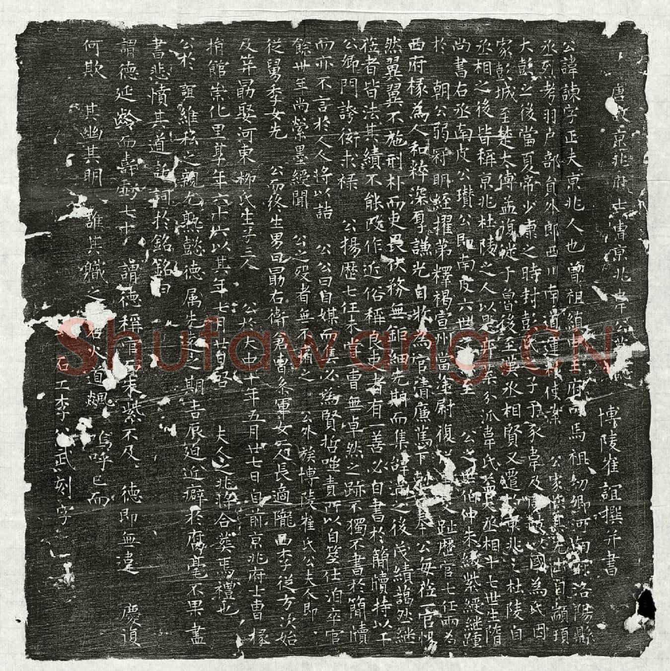 唐韦谏墓誌(唐故京兆府士曹京兆韦公墓誌)